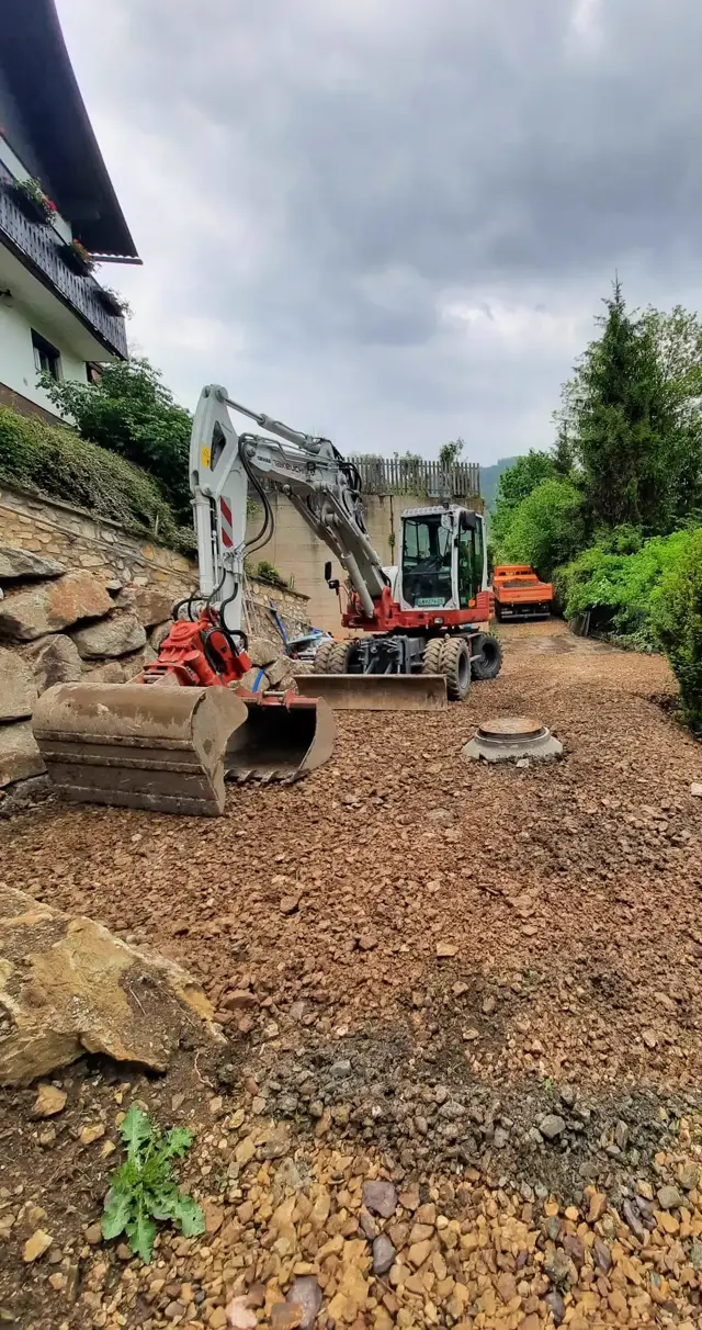 Bagger im Einsatz